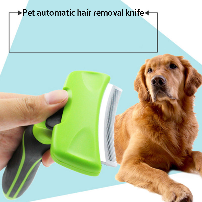 Pet Deshedding Grooming Brush for Dogs & Cats