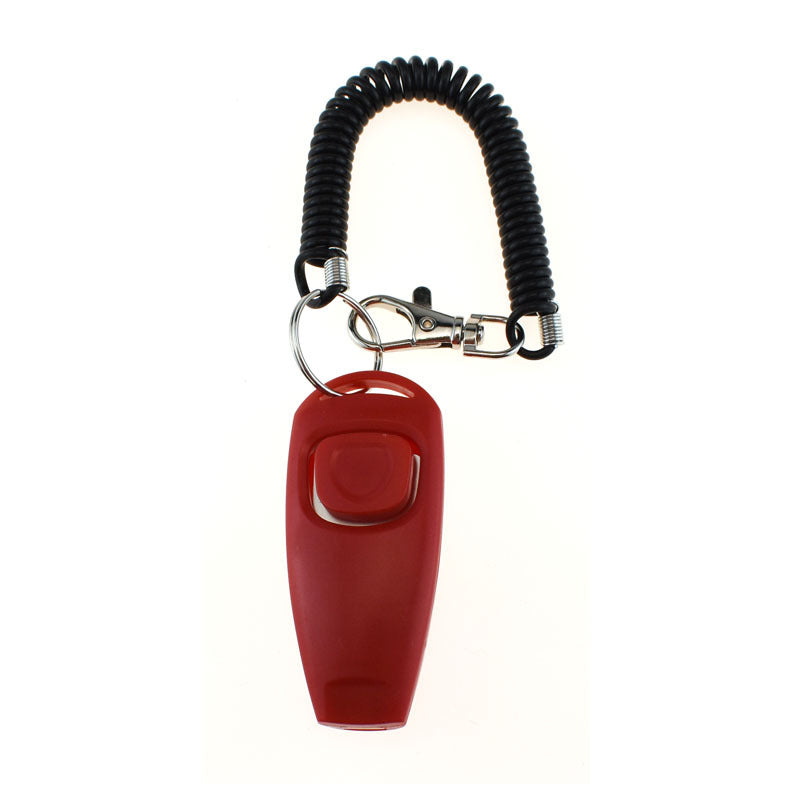 2-in-1 Pet Training Clicker & Whistle with Wrist Strap