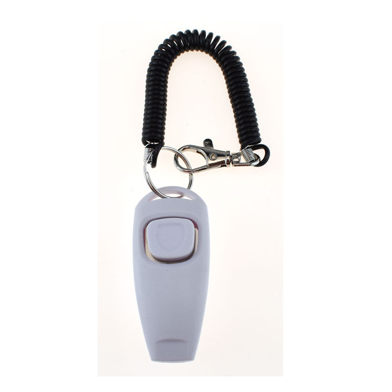 2-in-1 Pet Training Clicker & Whistle with Wrist Strap