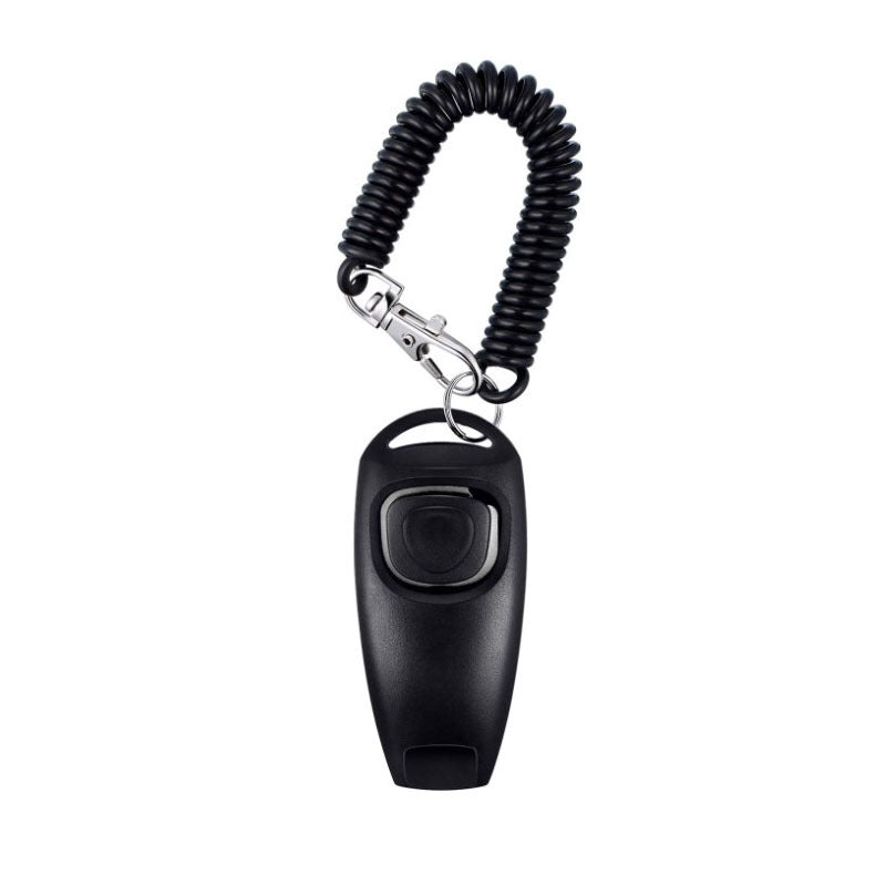 2-in-1 Pet Training Clicker & Whistle with Wrist Strap