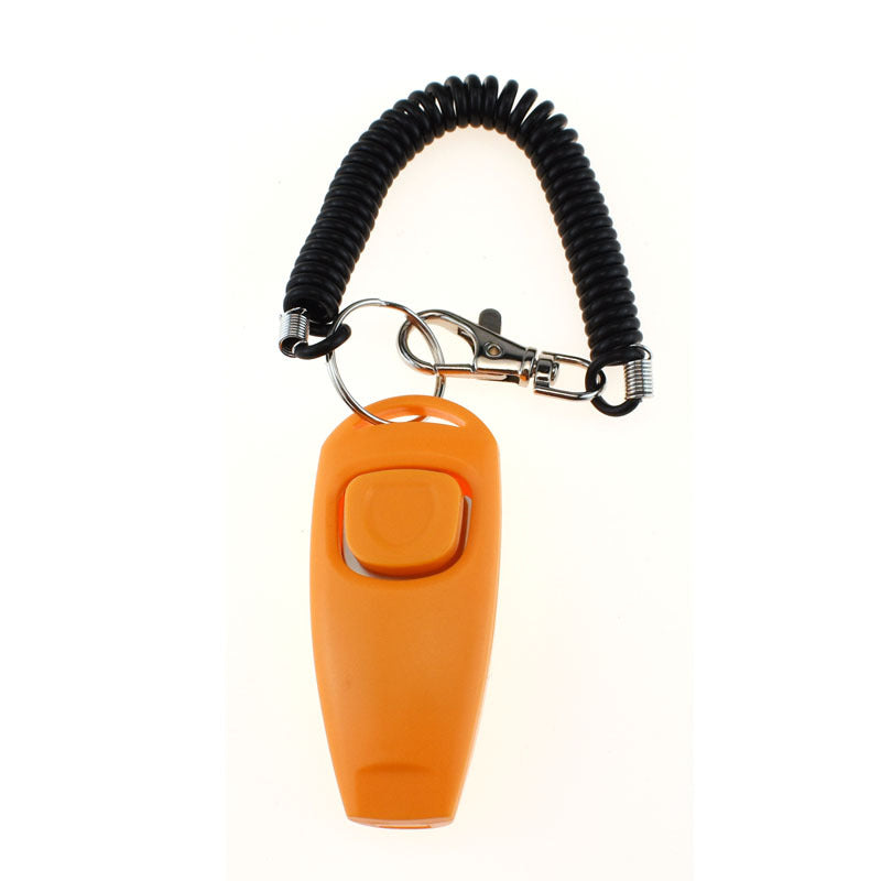 2-in-1 Pet Training Clicker & Whistle with Wrist Strap