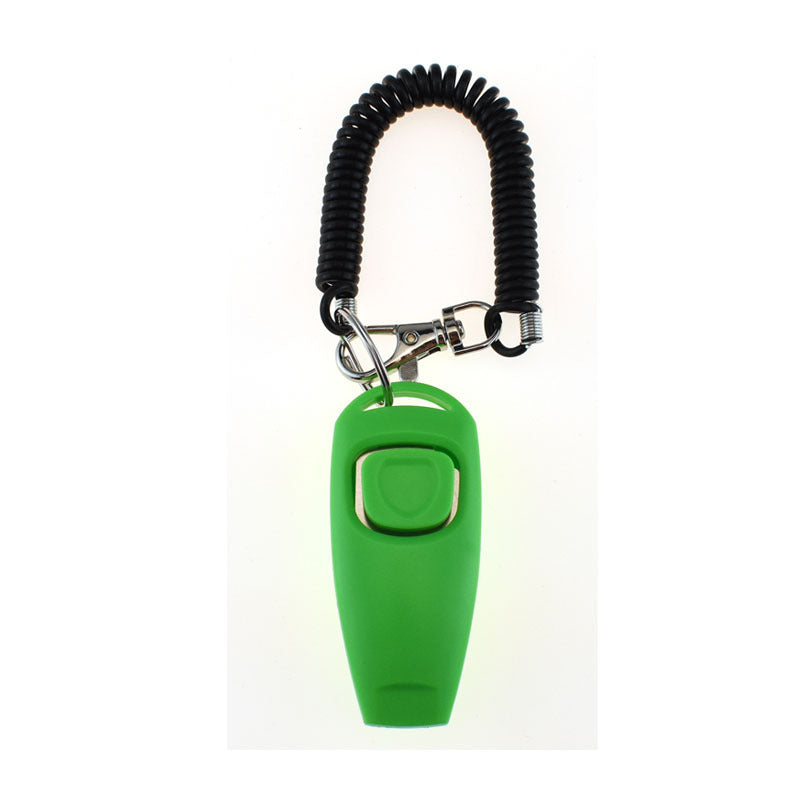 2-in-1 Pet Training Clicker & Whistle with Wrist Strap
