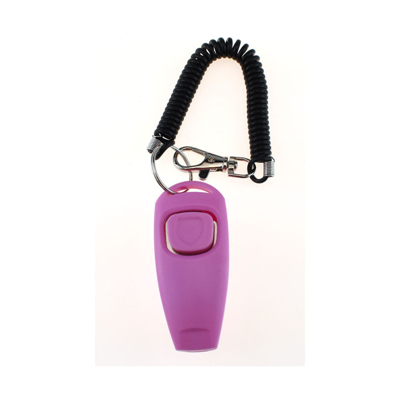 2-in-1 Pet Training Clicker & Whistle with Wrist Strap