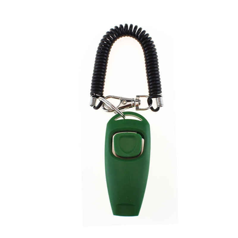 2-in-1 Pet Training Clicker & Whistle with Wrist Strap