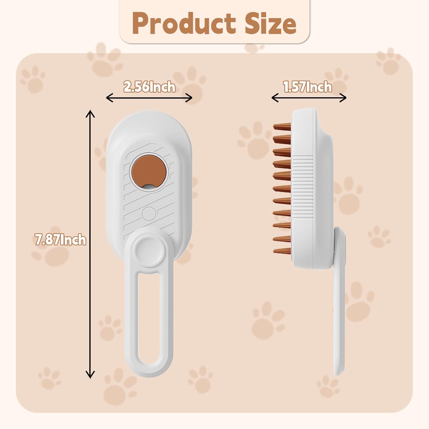 3-in-1 Pet Steam Brush – De-Shedding, Cleaning & Massage Comb for Cats