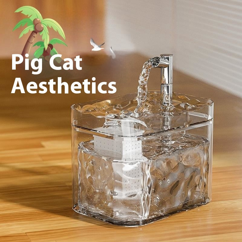 Automatic Cat Water Fountain with Circulation Flow