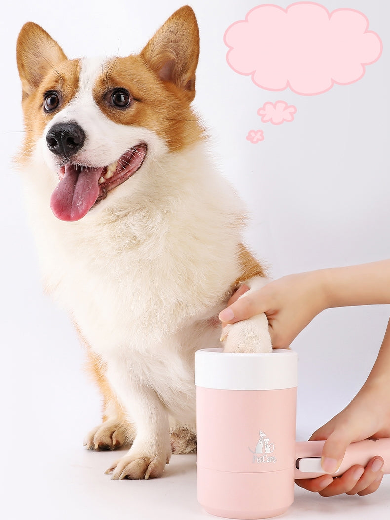 Dog Paw Cleaner Cup – Soft Silicone Brush for Quick & Easy Pet Foot Cleaning