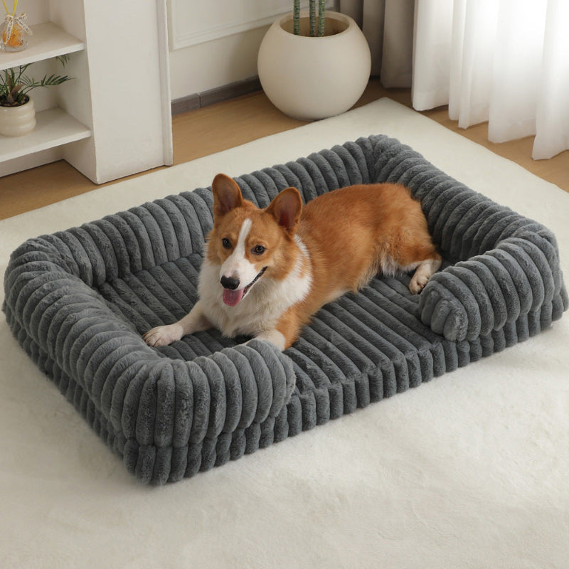 Orthopedic Dog & Cat Bed – Warm Plush Pet Mat for Ultimate Comfor