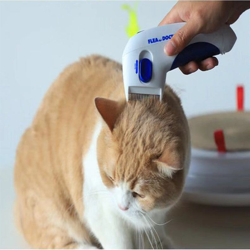 Electric Pet Flea & Lice Comb – Safe & Effective Hair Cleaning Tool
