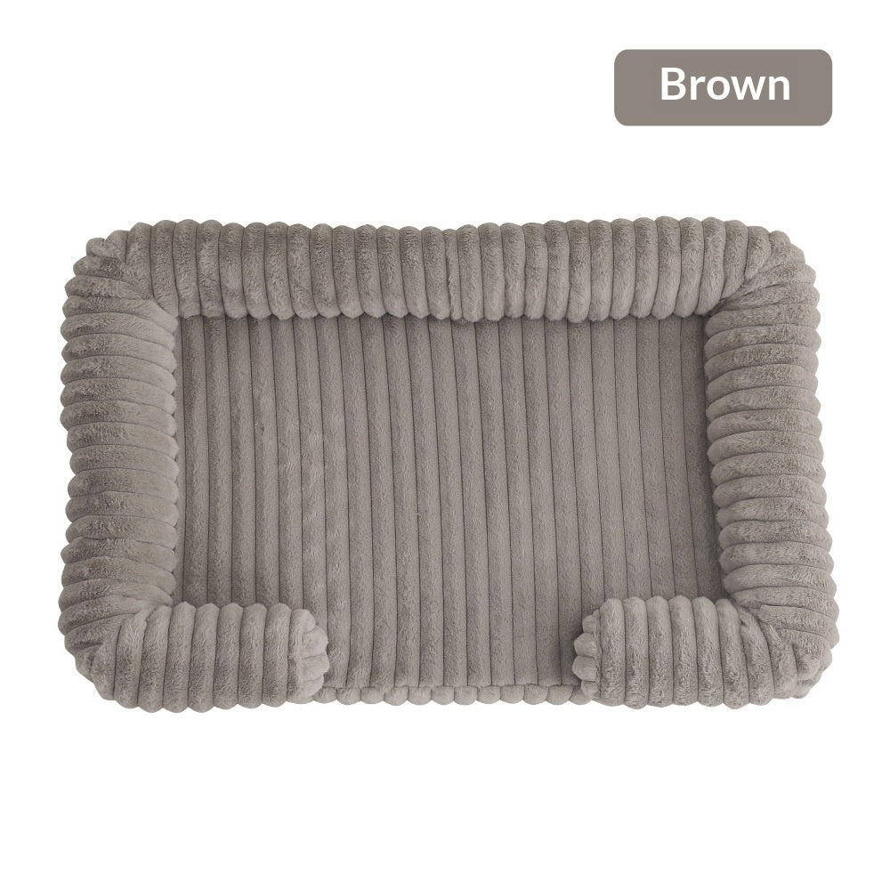 Orthopedic Dog & Cat Bed – Warm Plush Pet Mat for Ultimate Comfor