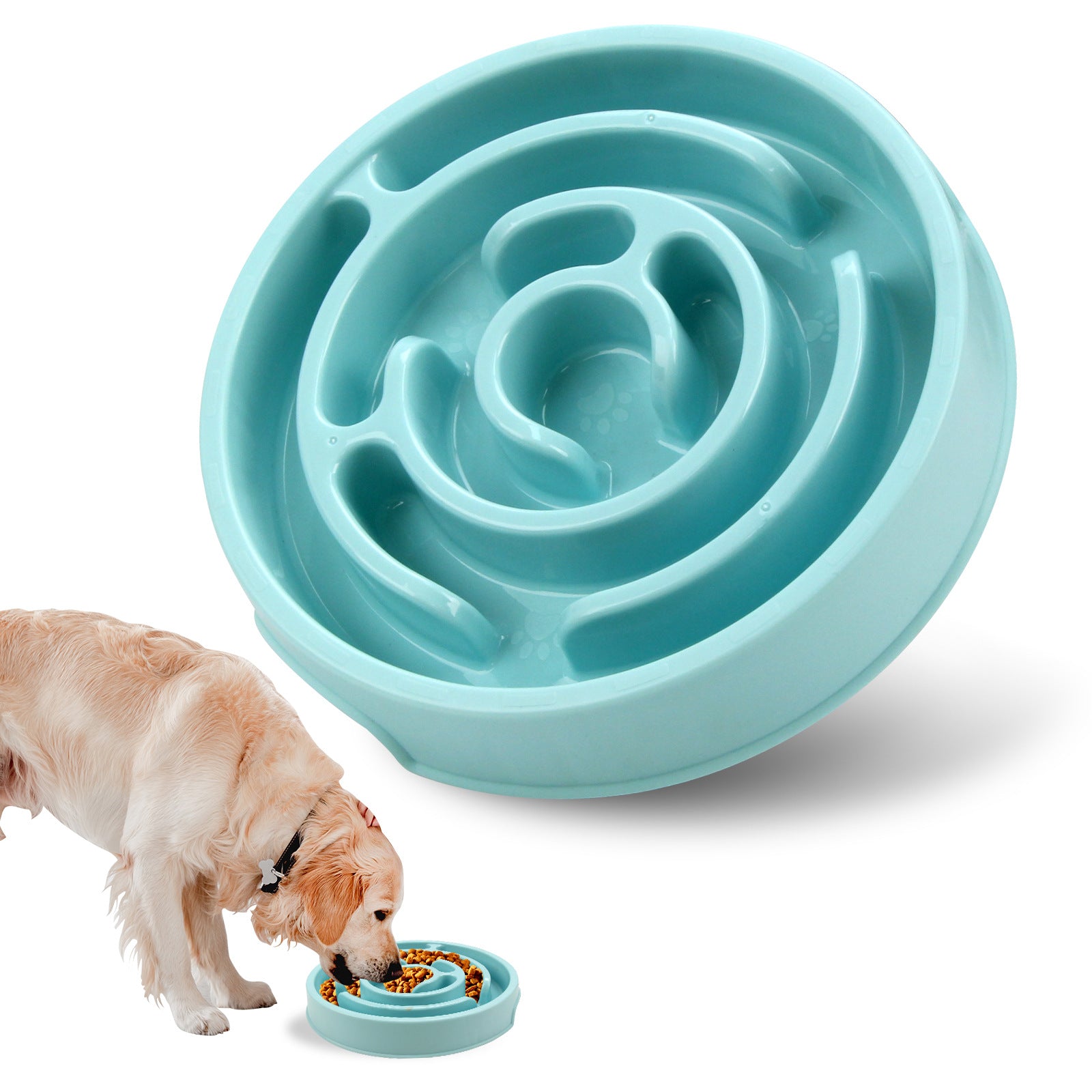 Silicone Slow Feeder Dog Bowl (Anti-Choking)