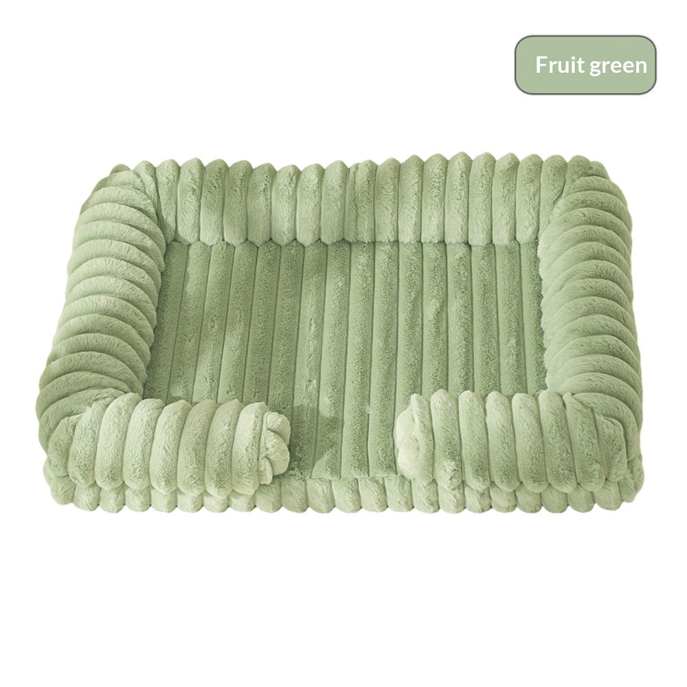 Orthopedic Dog & Cat Bed – Warm Plush Pet Mat for Ultimate Comfor