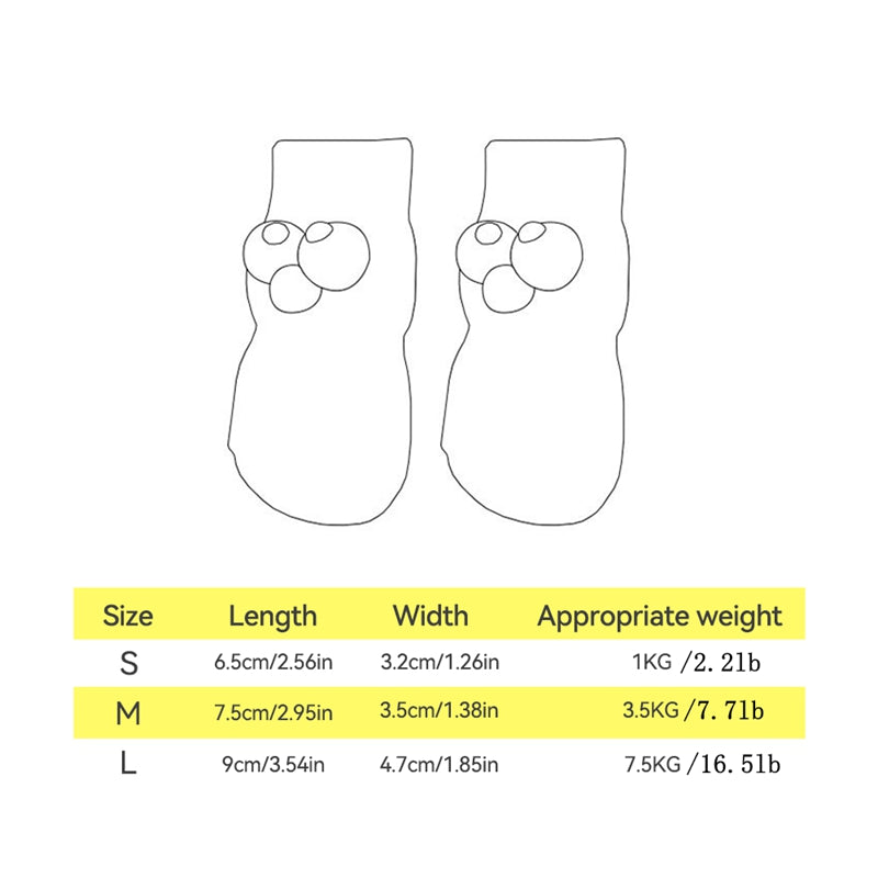 Cute Anti-Slip Pet Socks for Dogs & Cats