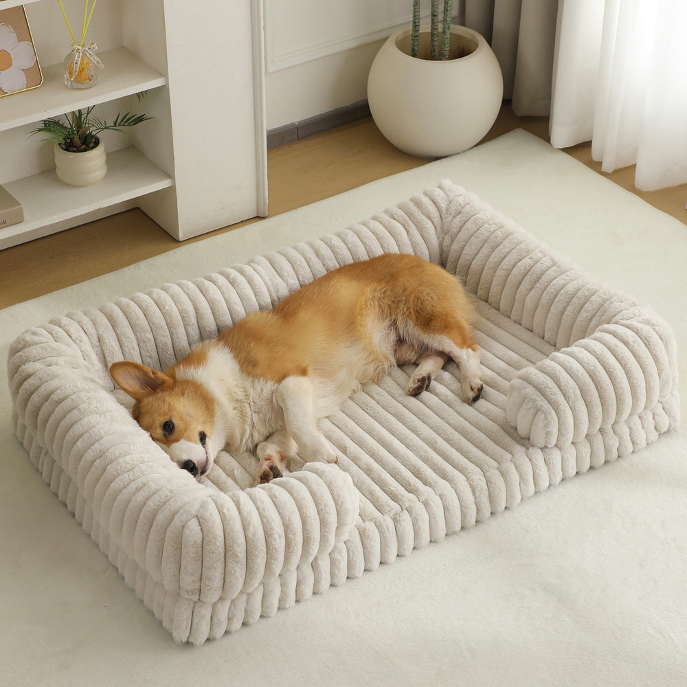 Orthopedic Dog & Cat Bed – Warm Plush Pet Mat for Ultimate Comfor