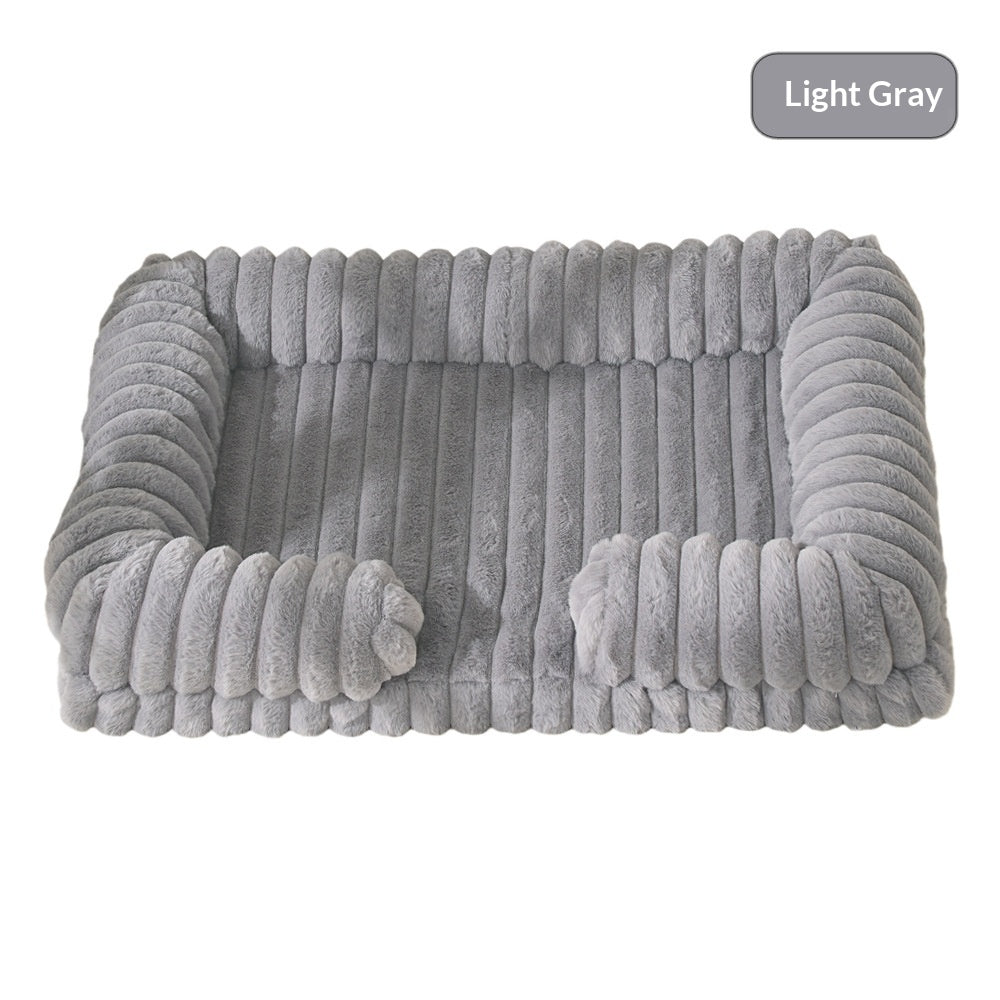 Orthopedic Dog & Cat Bed – Warm Plush Pet Mat for Ultimate Comfor