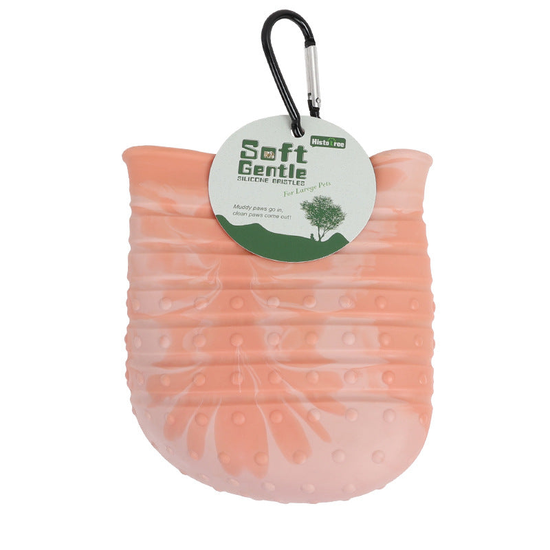 2-in-1 Dog Paw Cleaner Cup with Brush