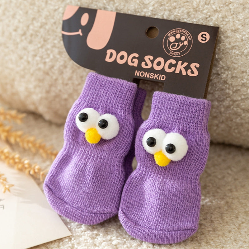 Cute Anti-Slip Pet Socks for Dogs & Cats