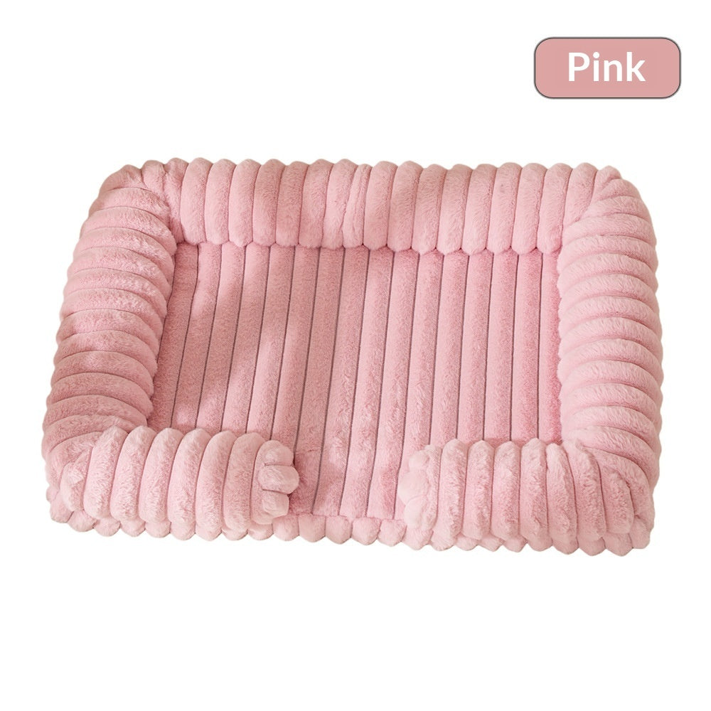 Orthopedic Dog & Cat Bed – Warm Plush Pet Mat for Ultimate Comfor