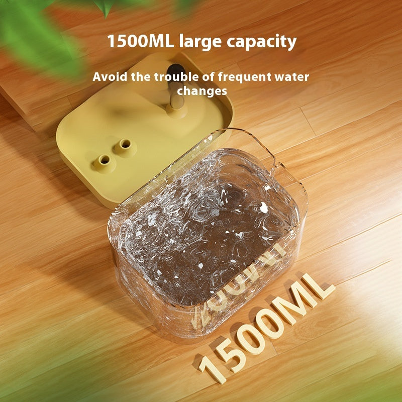 Automatic Cat Water Fountain with Circulation Flow