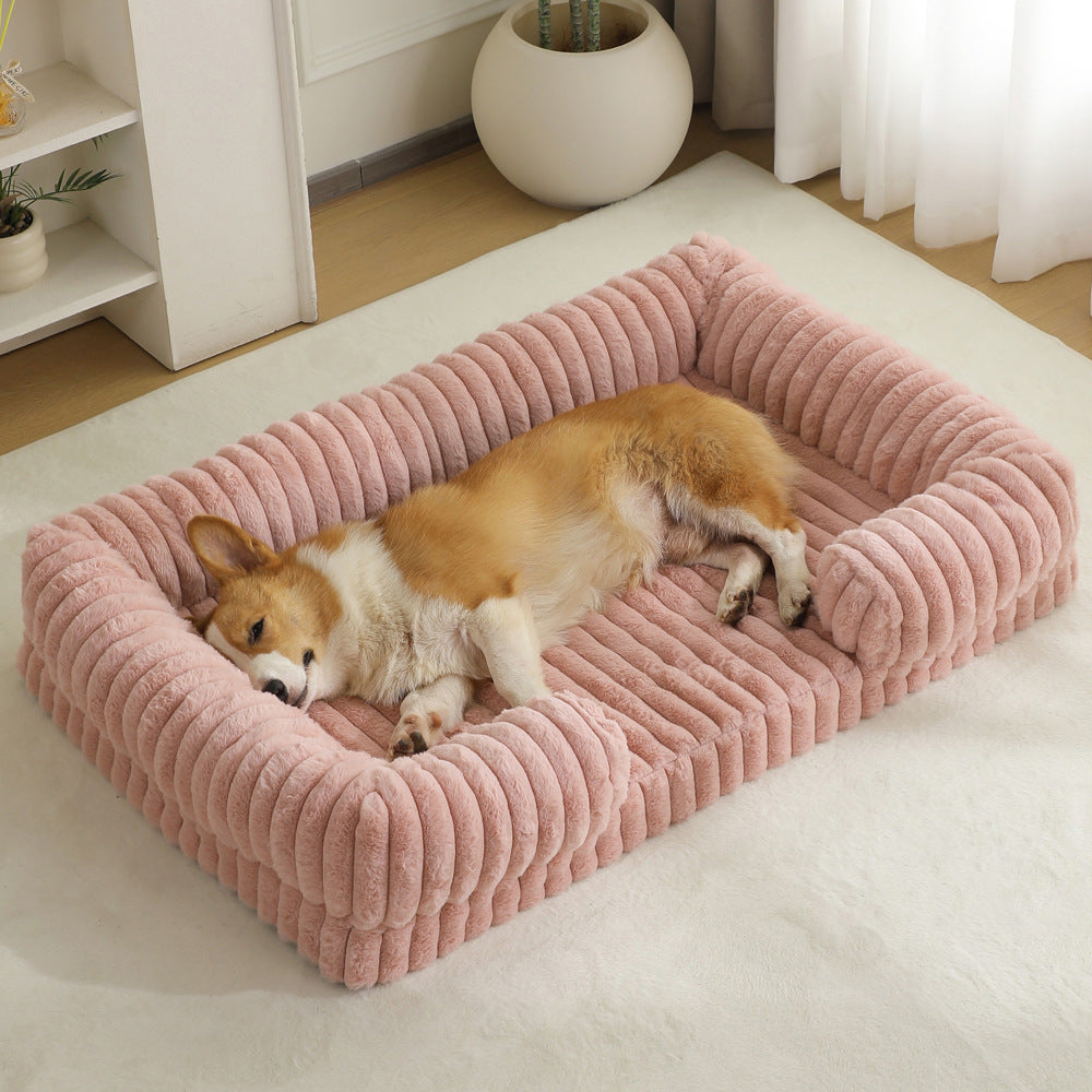 Orthopedic Dog & Cat Bed – Warm Plush Pet Mat for Ultimate Comfor