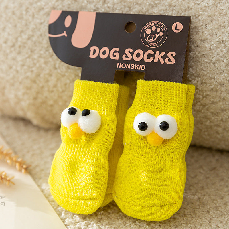 Cute Anti-Slip Pet Socks for Dogs & Cats