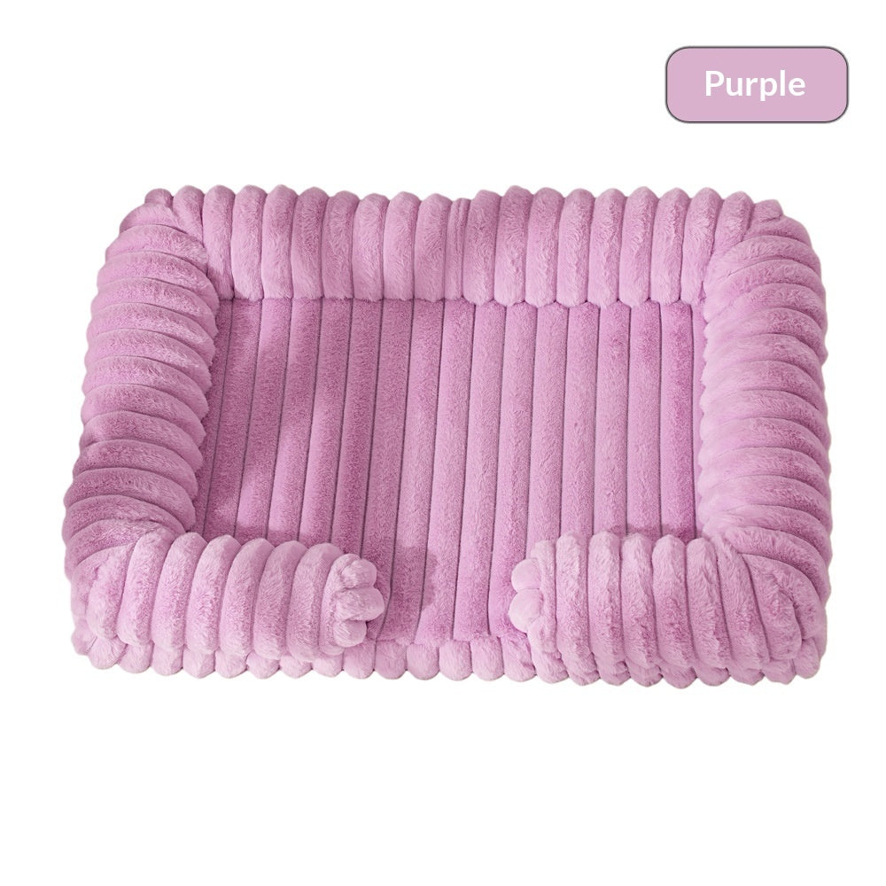 Orthopedic Dog & Cat Bed – Warm Plush Pet Mat for Ultimate Comfor