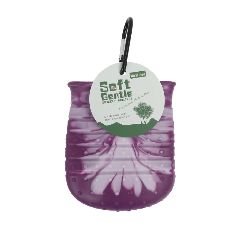 2-in-1 Dog Paw Cleaner Cup with Brush