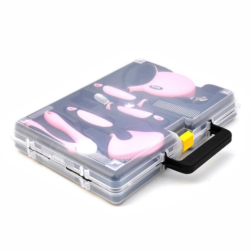 7-in-1 Dog Grooming Kit with Heavy-Duty Leash (30kg Strength) & Storage Box