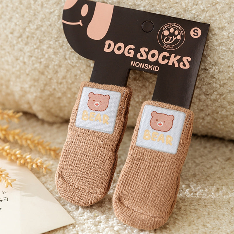 Cute Anti-Slip Pet Socks for Dogs & Cats