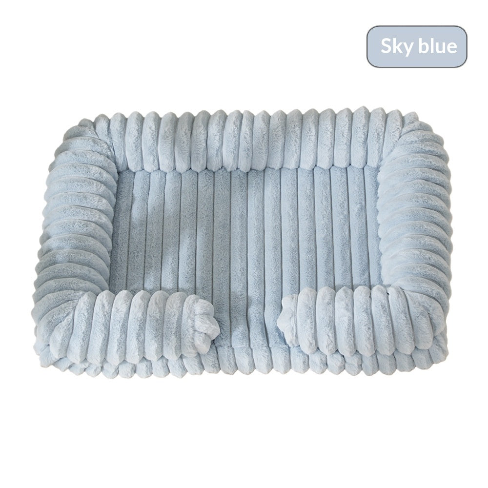 Orthopedic Dog & Cat Bed – Warm Plush Pet Mat for Ultimate Comfor